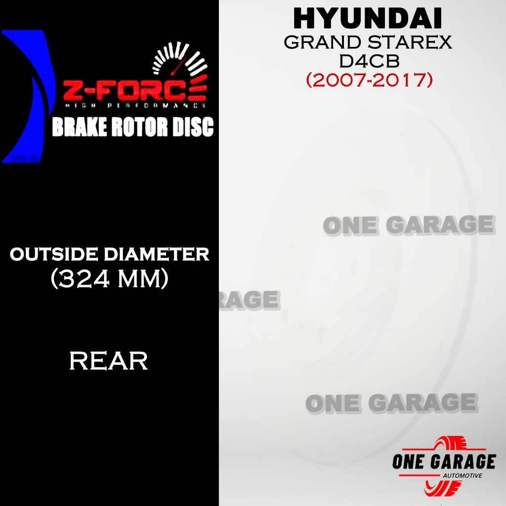 Disc Brake Rotor REAR For HYUNDAI GRAND STAREX D4CB (2007-2017 ...