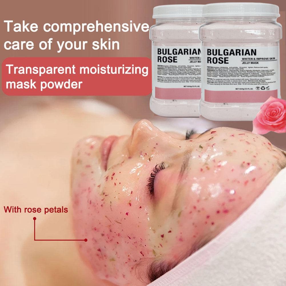 Rose Anti aging Face Mask Bright Skin Jelly Mask Powder Collagen Facial ...