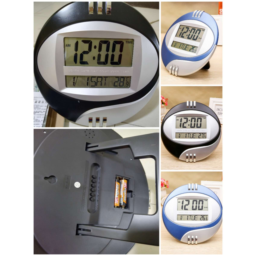 new cod Wall clock electronic clock LED LCD display large character ...