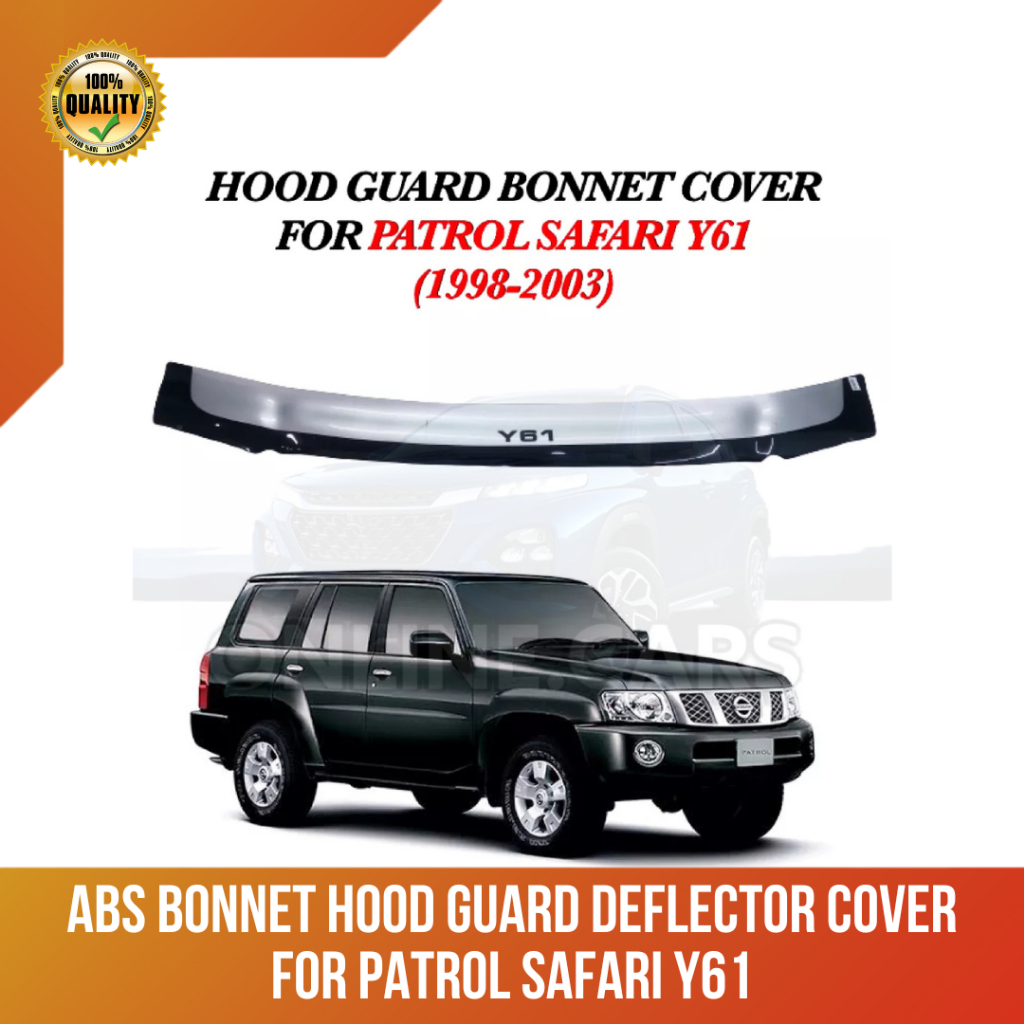 CAOS ABS Bonnet Hood Guard Deflector Cover for Patrol Safari Y61 1998 ...