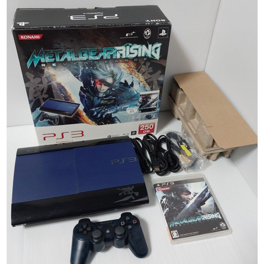 Sony Playstation 3 Ps3 Super Slim Metal Gear Rising Revengeance Console With Box Shopee 9847