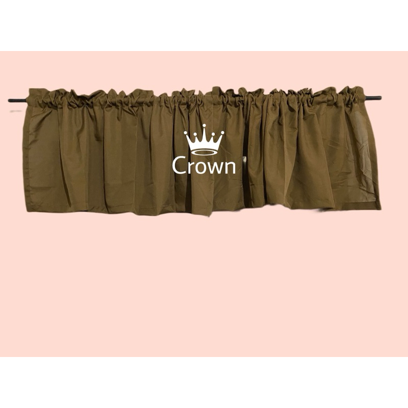 CROWN - Plain Valance Curtain 20 inches length x 60 inches width Non ...