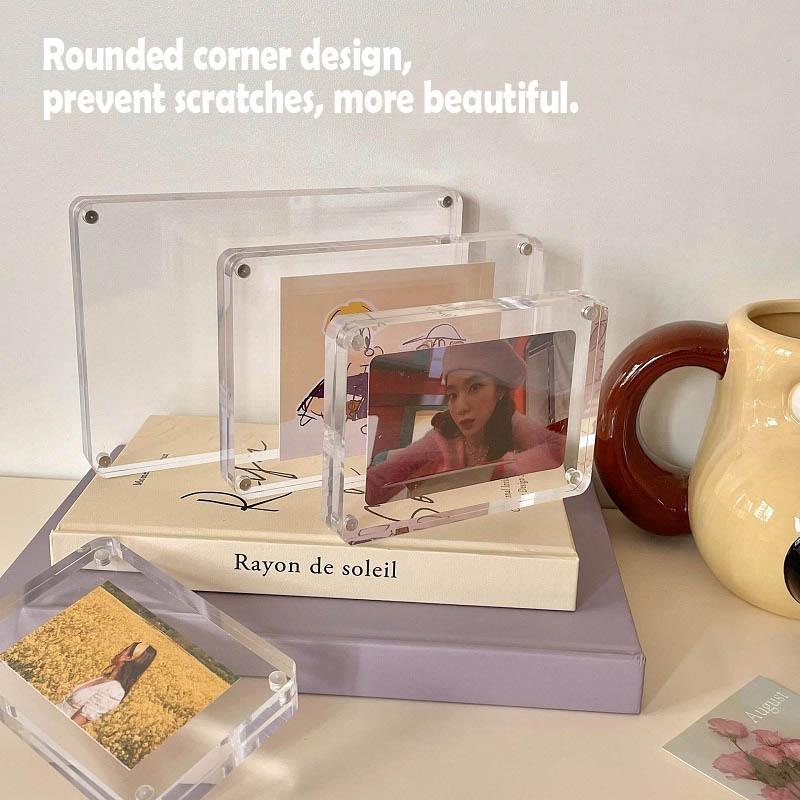 Clear Acrylic Photo Frame Photo Frames Magnetic Picture Photo Holder ...