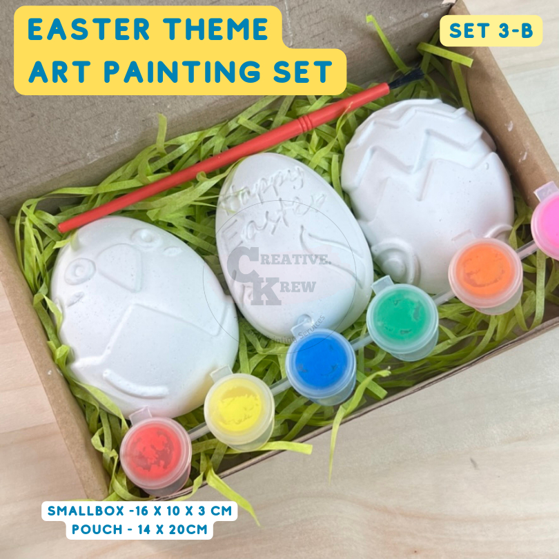 EASTER SET 3 /BUNNY/ EGG PLASTER PAINTING SET/ PARTY GIVEAWAYS/ GIFTS ...