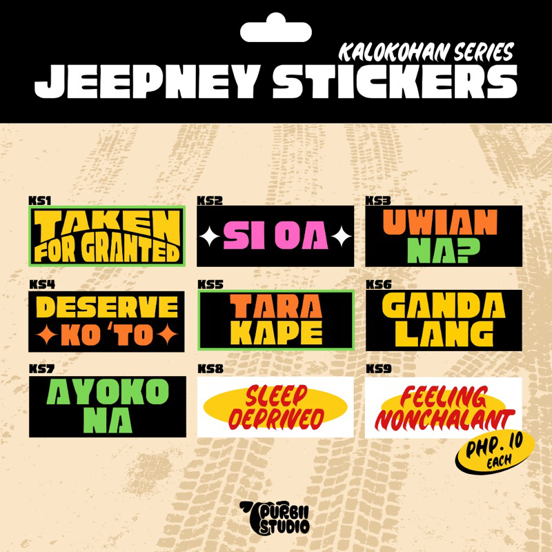 [KALOKOHAN SERIES] JEEPNEY STICKERS | Shopee Philippines