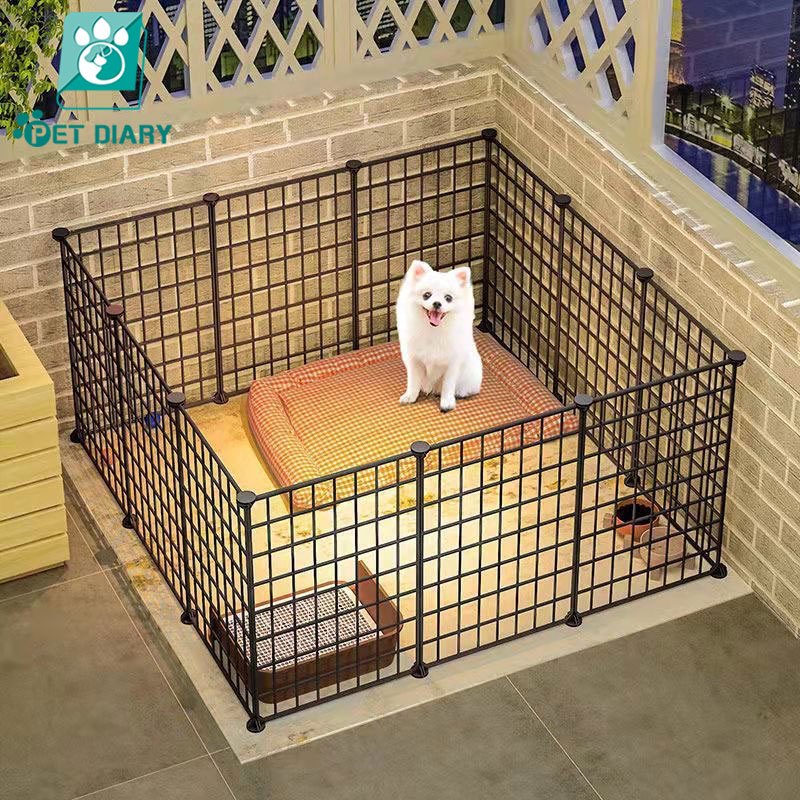 24pcs DIY Pet Fence 35*35cm Dog Cage Dog Fence Playpen Crate For Puppy ...