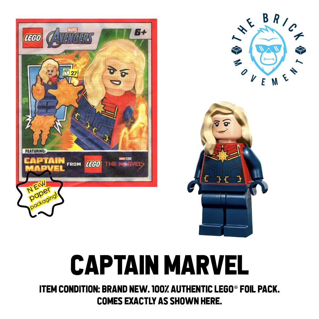 LEGO® MARVEL Captain Marvel Foil Pack | Shopee Philippines