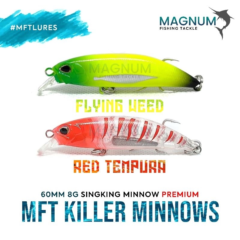MFT Killer Minnows SureCatch 1 60mm 8g Lure Upgraded Hooks | Shopee ...