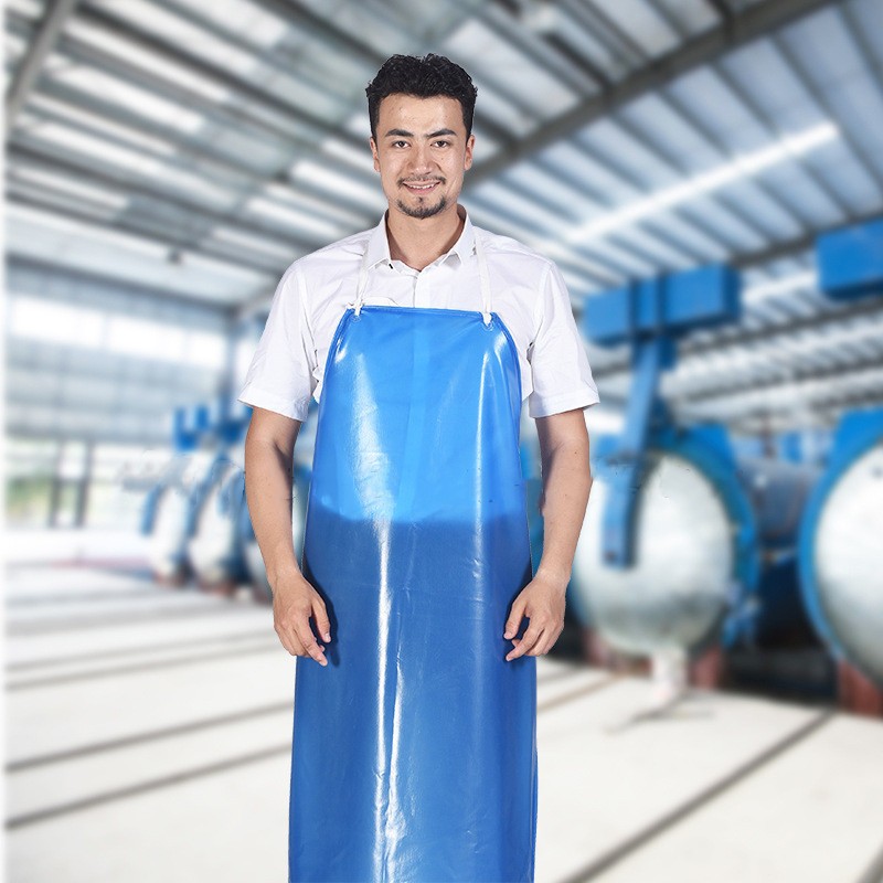 Thickened Apron Waterproof Oil Resistant Smock PVC Industrial Acid and ...