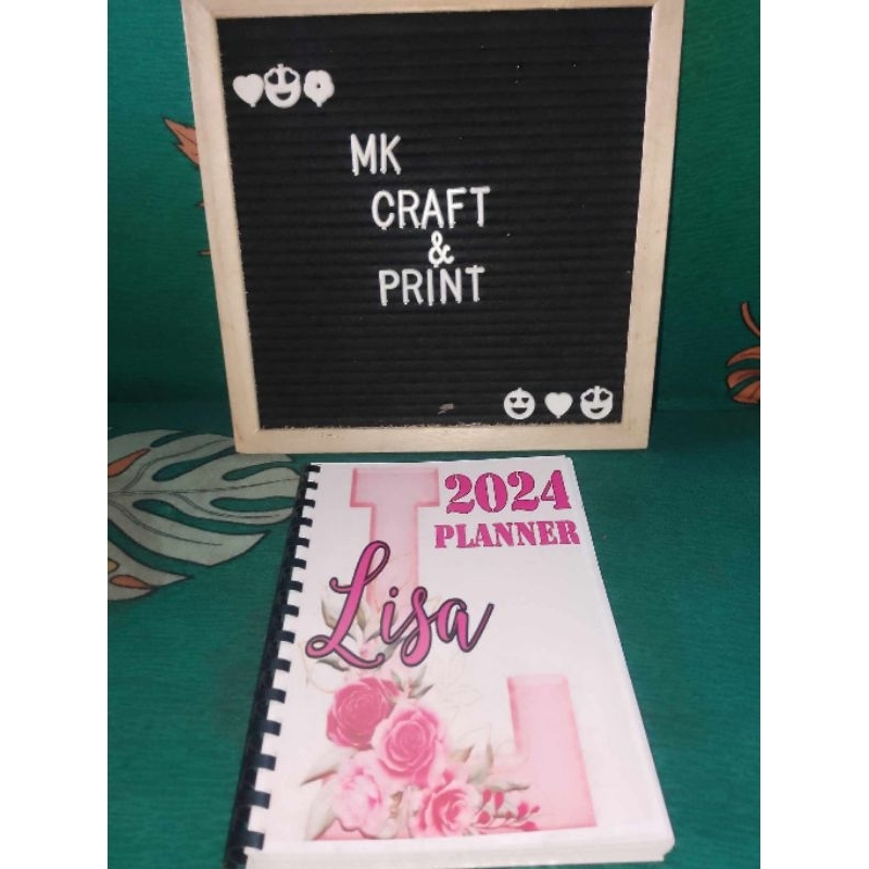 Planner 2024 Customized Name Shopee Philippines