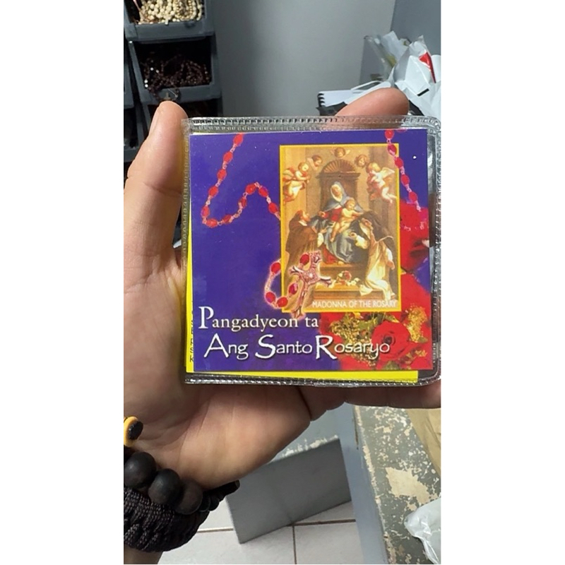 Cebuano Rosary Guide with plastic cover | Shopee Philippines