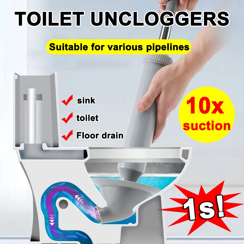 Toilet Pump Plunger Powerful Manual Pneumatic toilet bowl declogger