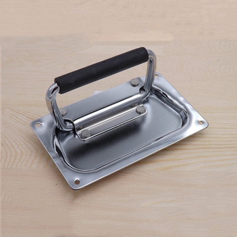 4Pcs Flight Case Tour Case Speaker Box Metal Handle with Rubber Grip ...