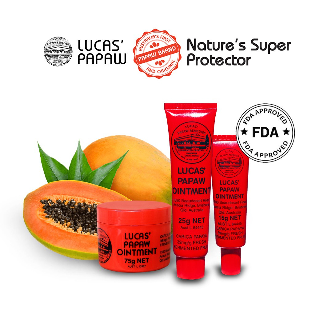 Authentic Lucas' papaw Ointment Lip Balm Papaya Skin Repair Cream Acne ...