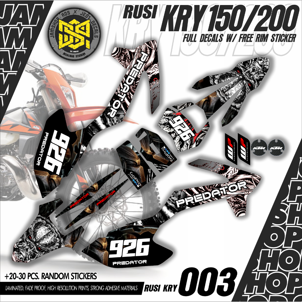 RUSI KRY 150/200 Full Decals 2023 Limited Edition Designs - Batch 3 ...