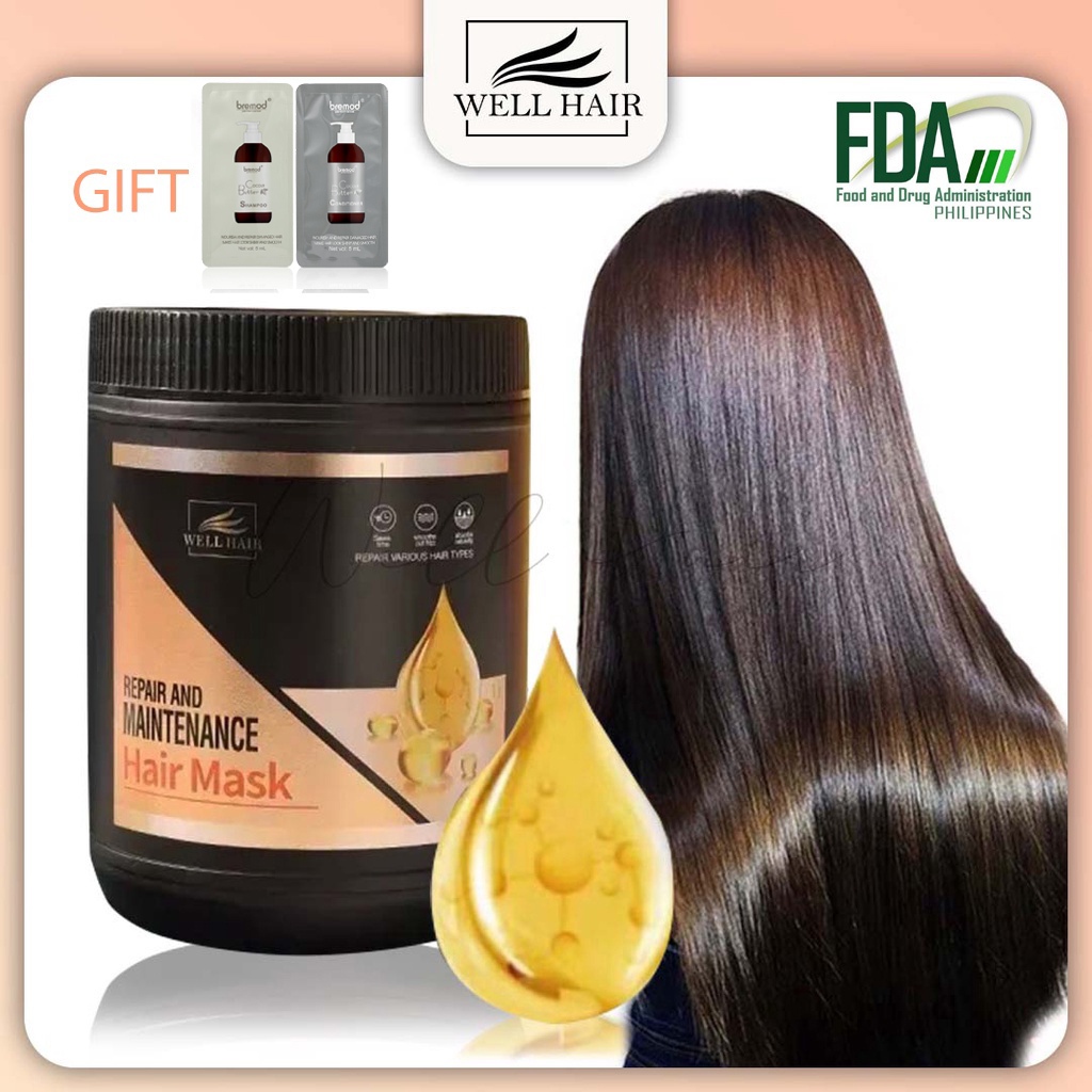 WELL HAIR Repair Damage Frizzy Smooth And Maintenance Moisturize Hair ...