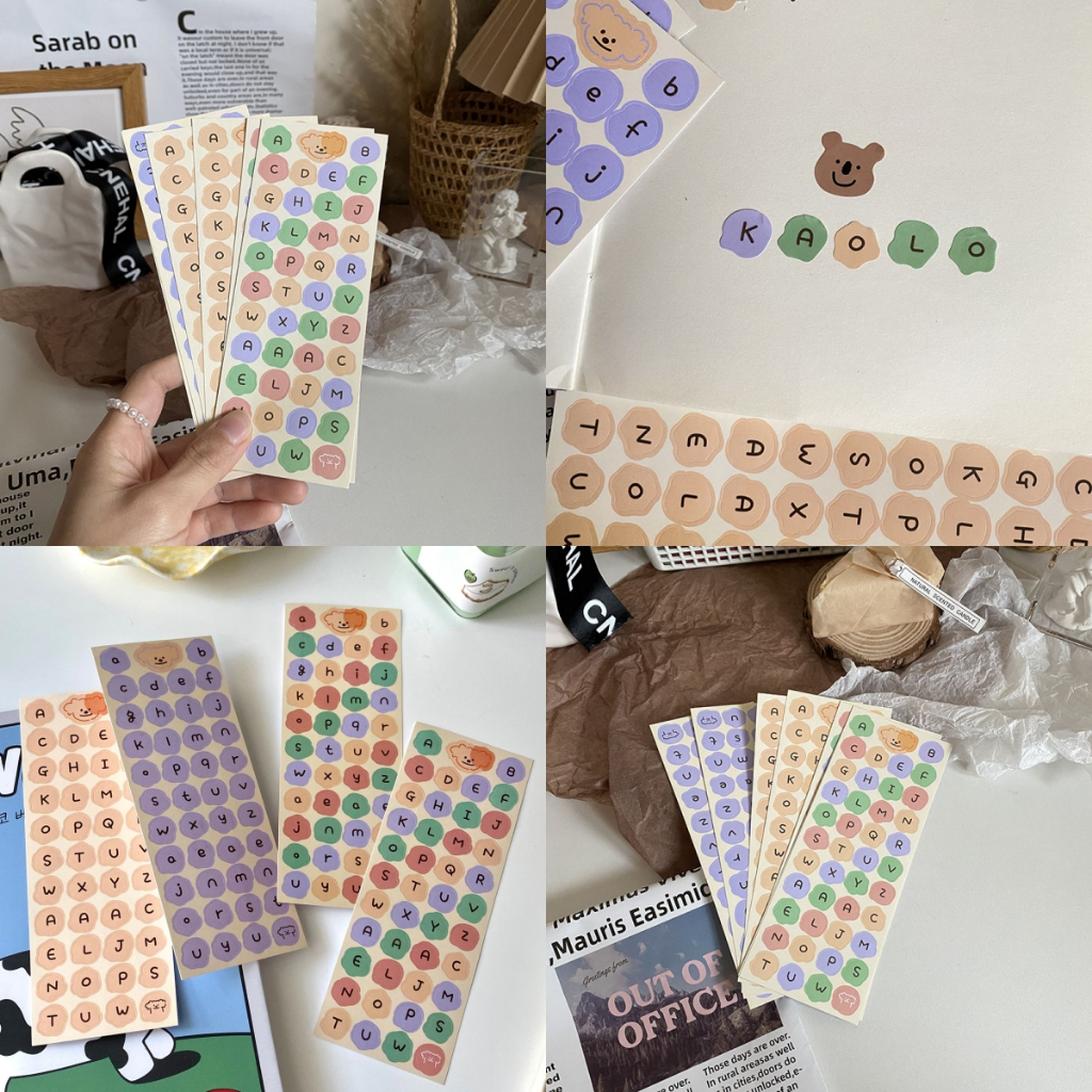 Alphabet Stickers/Color English Alphabet Stickers/Mini Photo Stickers ...