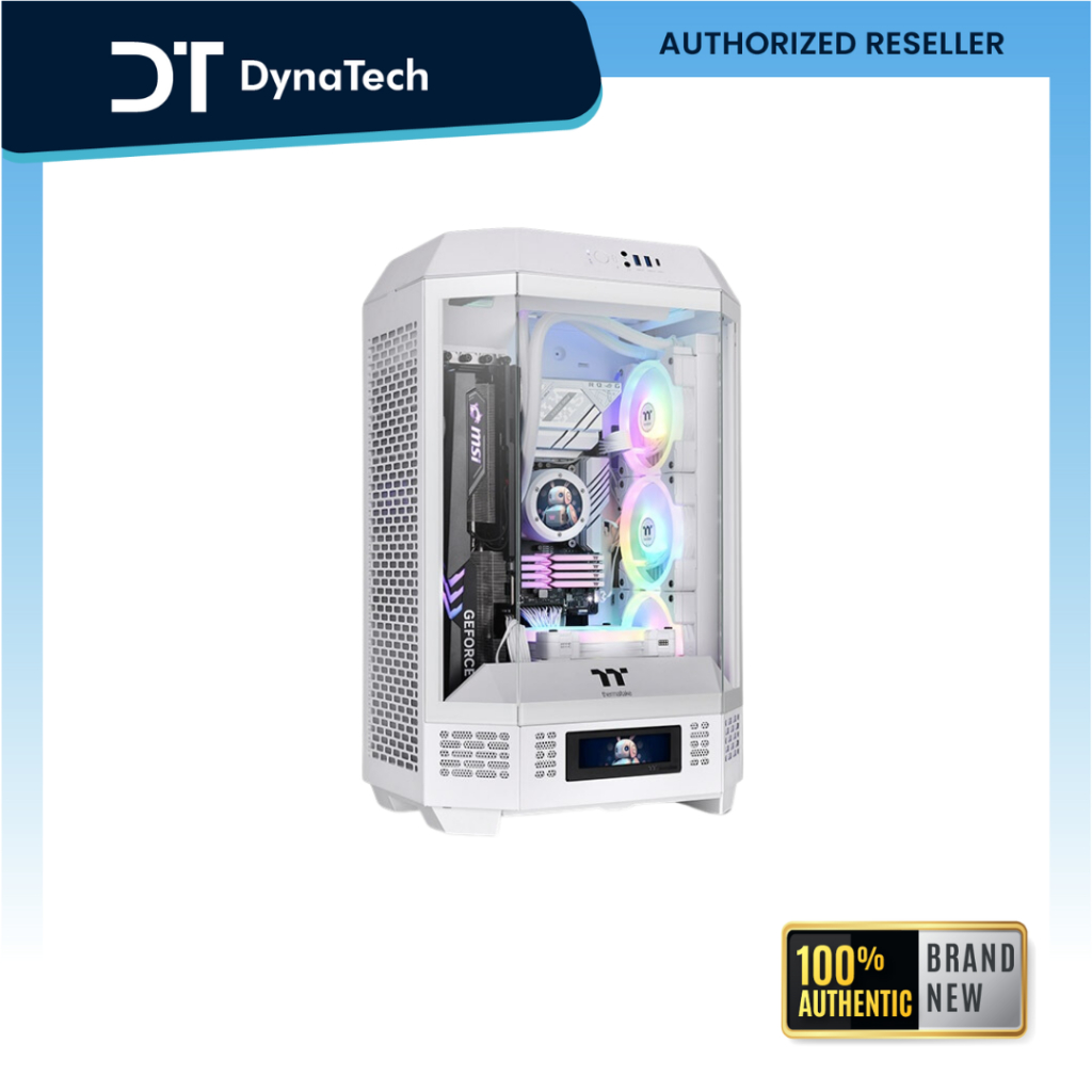 Thermaltake The Tower 300 SNOW Micro ATX Case CA-1Y4-00S6WN-00 (w/ 2 x ...