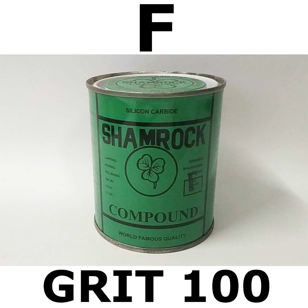 SHAMROCK GRINDING COMPOUND F GRIT 100 EXTRA COARSE ( 1 LB 16 OZ ...