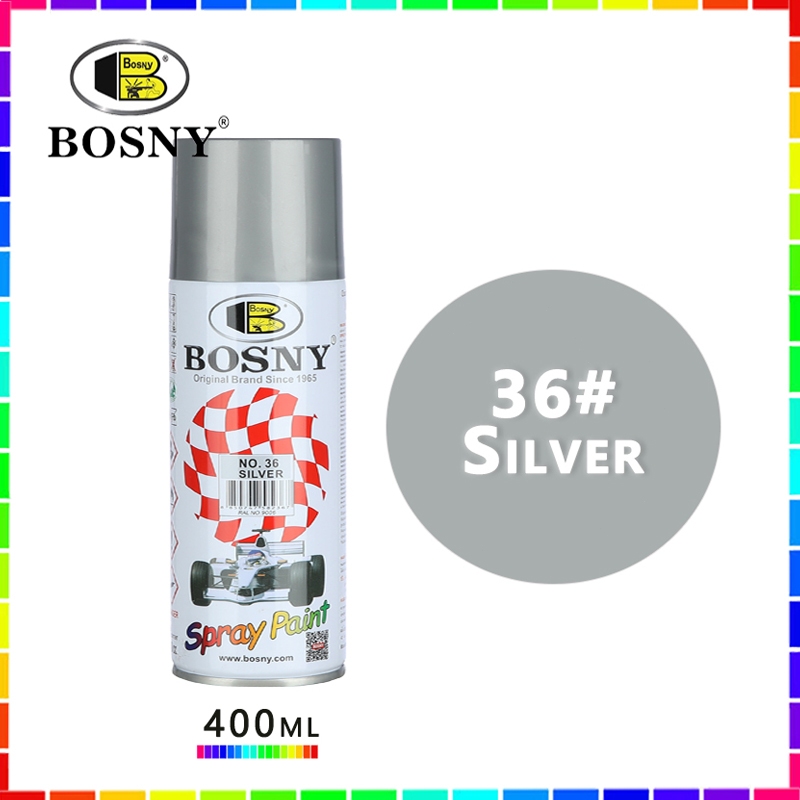 （Fast Delivery）400mL BOSNY Waterproof Paint Black/Blue/Red Full Color