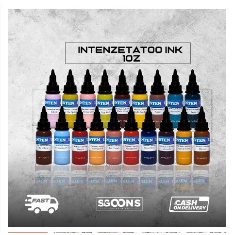 1oz (30mL) Professional and Original Intenze Tattoo Inks Made in USA ...