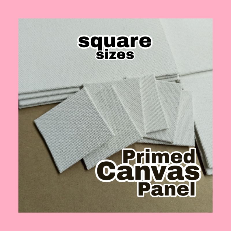 Primed Canvas Board / Panel | Squares | Ready to use | Handmade | for ...