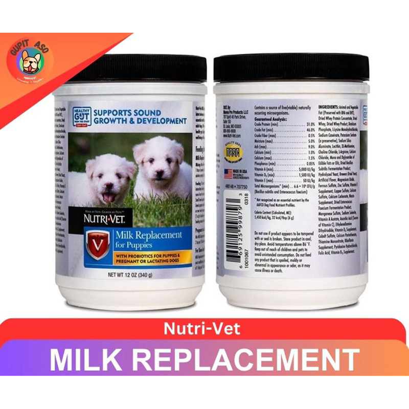 Nutrivet Milk Replacement for Puppies 340grams Shopee Philippines
