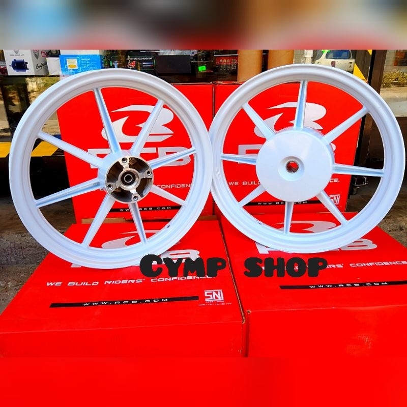 Rcb mags 8 spokes (RB8) white Honda beat carb and fi 185-14 215-14 ...