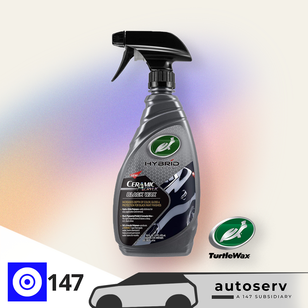Turtle Wax Hybrid Solutions Black Spray Wax Formulated for Black Car