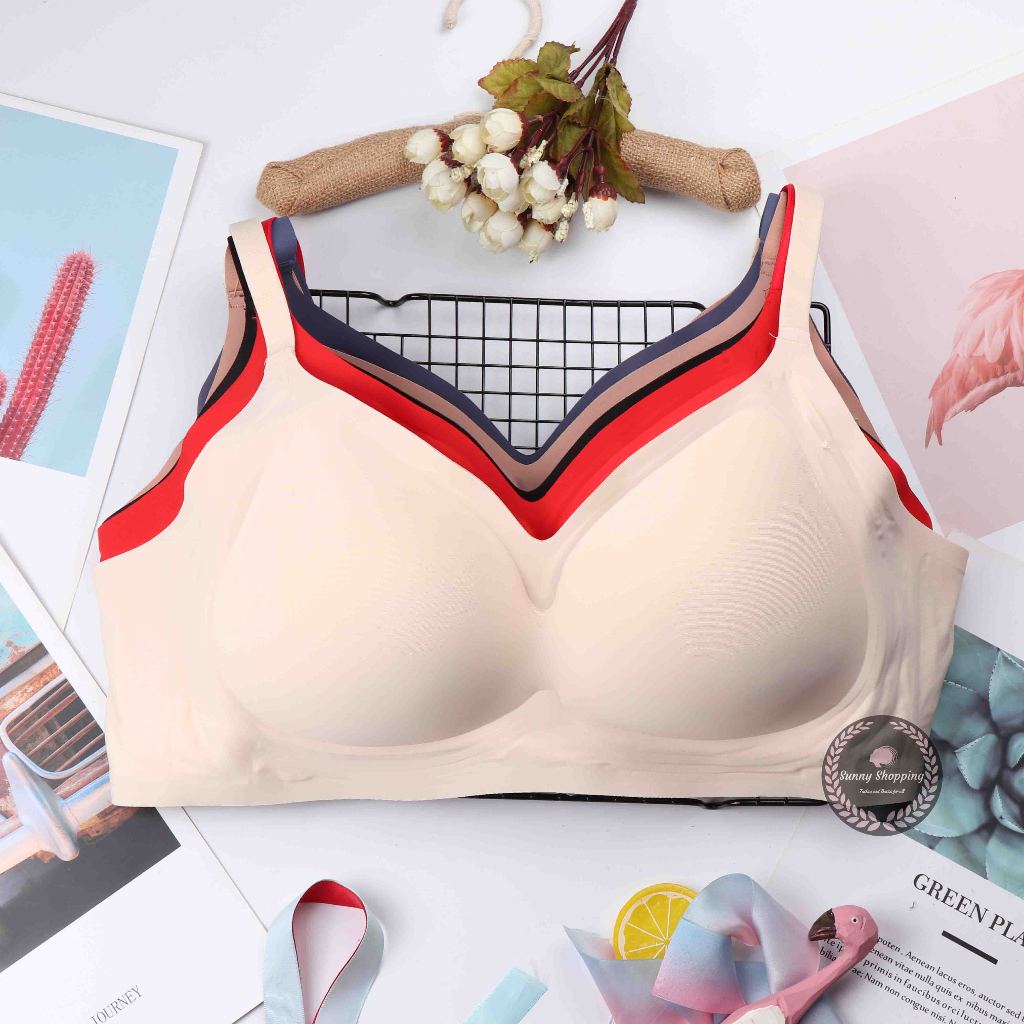 Sunny High Quality Fixed Padding Plus Size Full Coverage Seamless ...