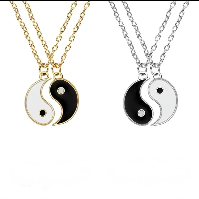 Buy 1 Take 1 Yin Yang Stainless Chain Necklace Couple Gift Necklaces ...