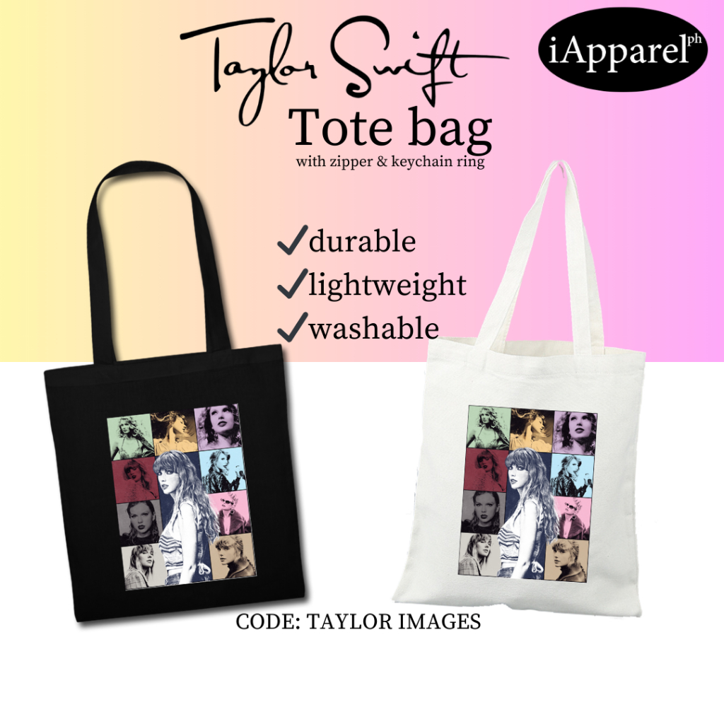 TAYLOR SWIFT ERAS TOUR TOTE BAG WITH ZIPPER & RING - iapparelph ...