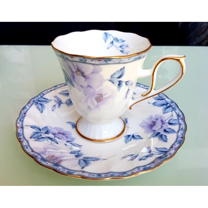 Hoya footed Cup and saucer set | Shopee Philippines