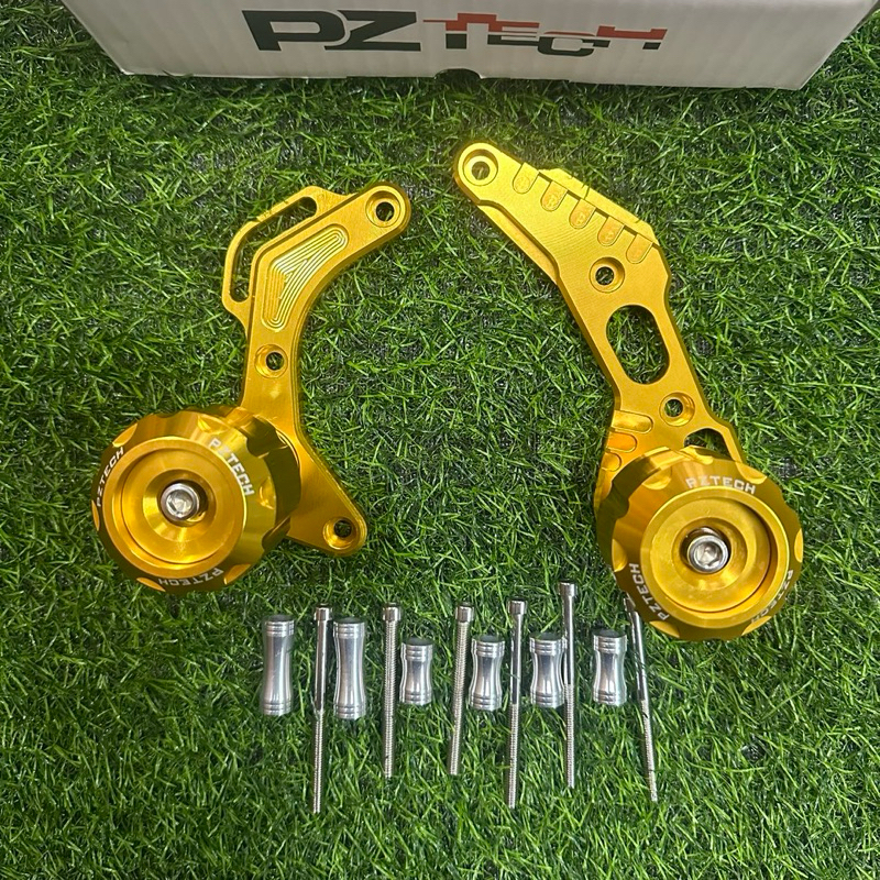 PZ TEACH Engine Slider Racing For Raider150 GOLD | Shopee Philippines