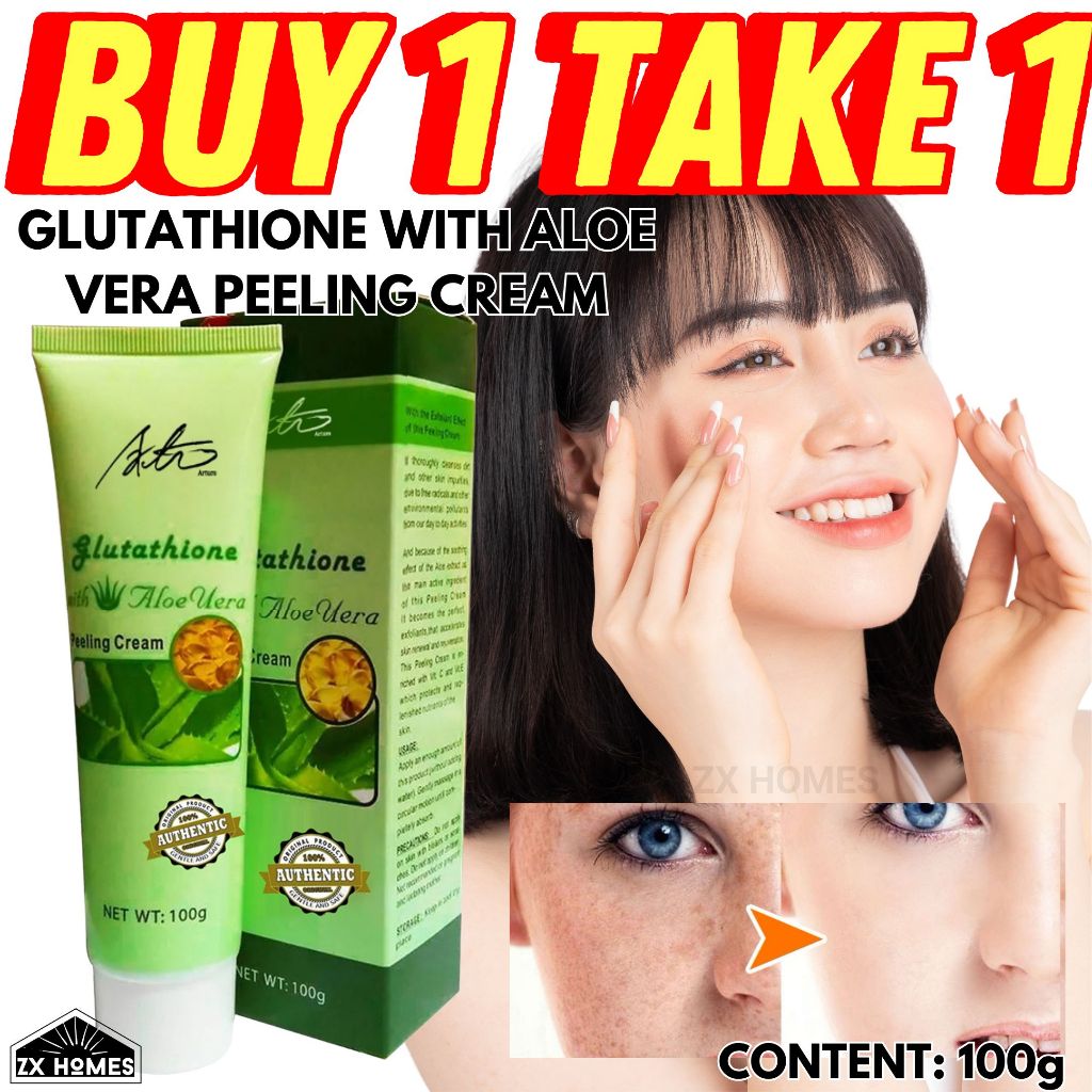 KKJJ [BUY 1 TAKE 1] Glutathione With Aloe Vera Magic Peeling Cream