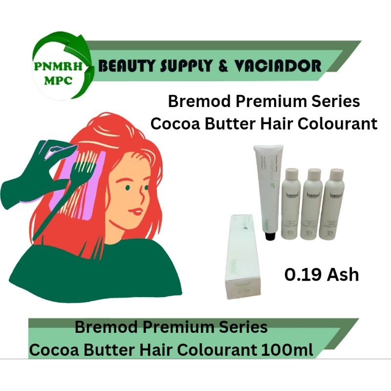 Bremod Cocoa Butter Hair Colourant Premium Series Permanent Hair Color ...