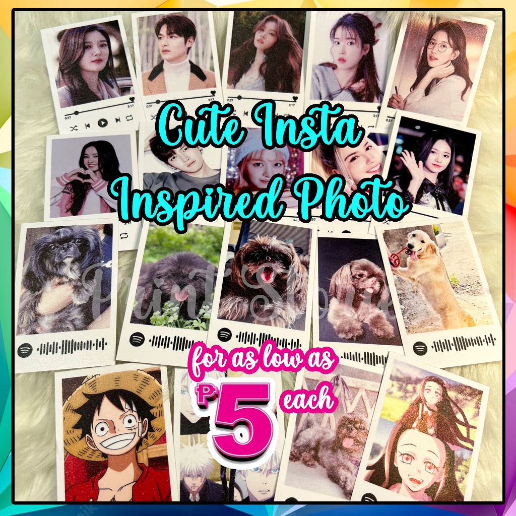 Instax Inspired Photo Printing High Quality Printing Pack of 10pcs ...
