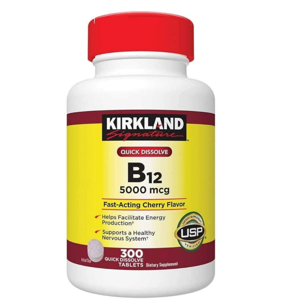 Kirkland Signature Quick Dissolve B-12 5000 Mcg., 300 Tablets | Shopee ...