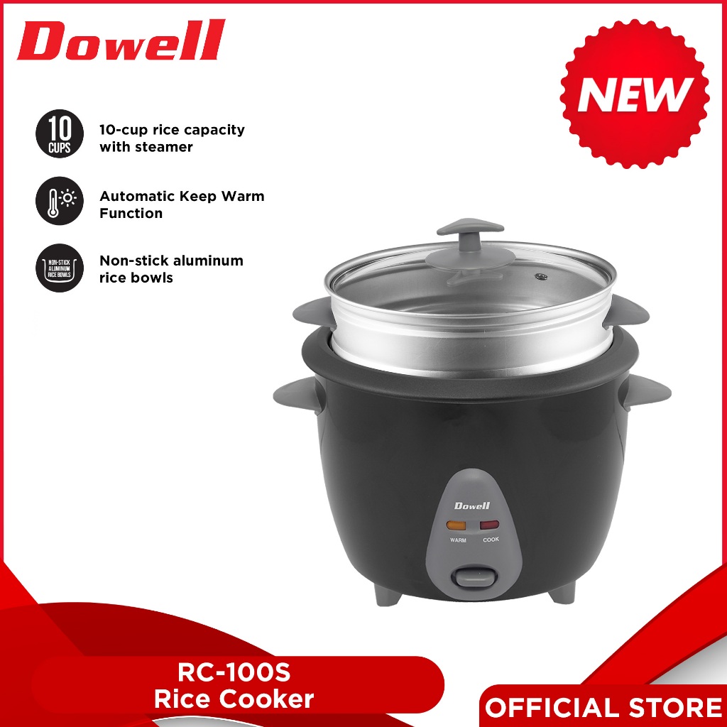 Dowell RC100S 10cups Glass Cover Rice Cooker Shopee Philippines