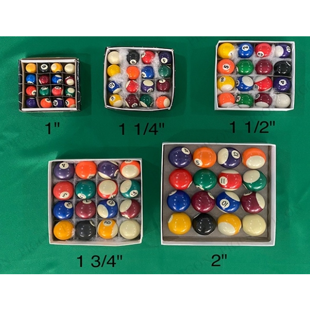 57mm Billiard Ball Set 2-1/4