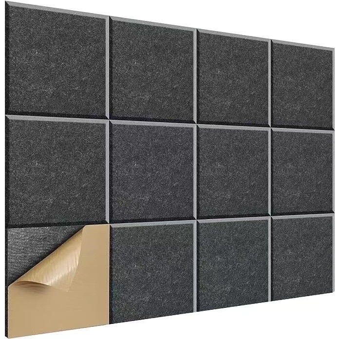 12PCS Acoustic Panels Soundproof Padding Wall Sound Proof Foam Panels ...