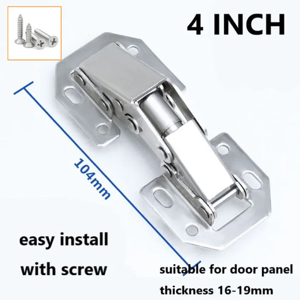 2pcs Frog hinge 90 Degree Concealed Hinges Cabinet Cupboard Door Bridge ...