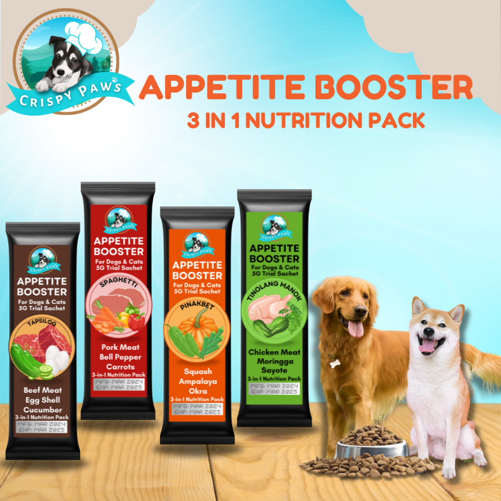 Crispy Paws 5grams Trial Sachet Appetite Booster Dogs and Cats Freeze ...