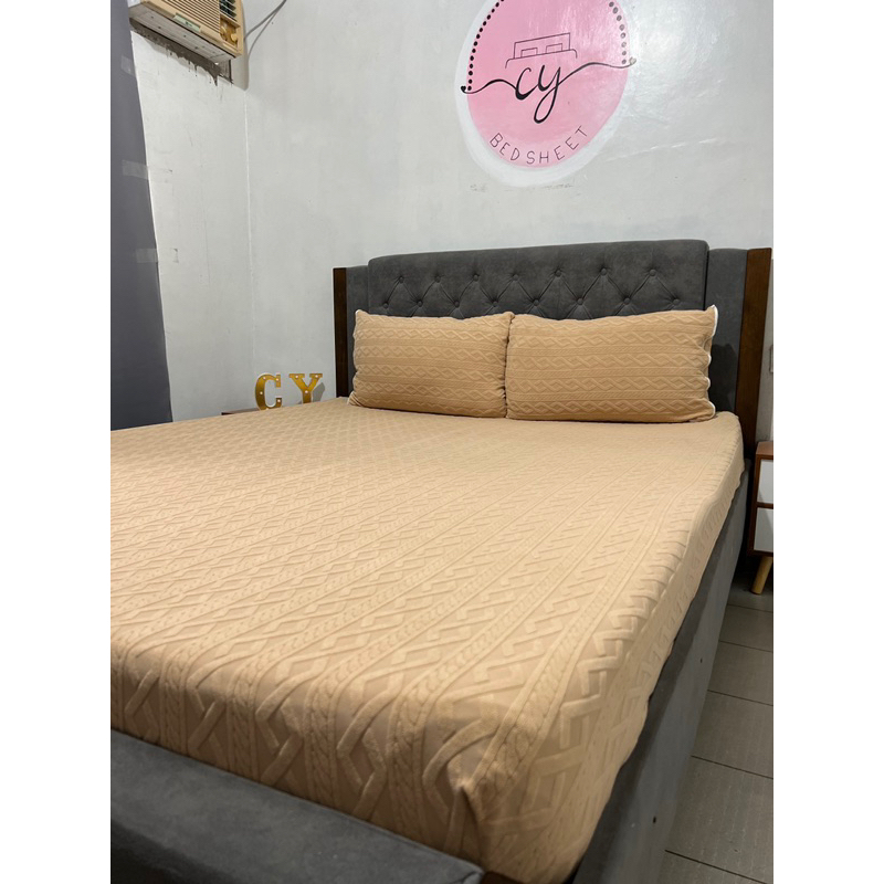EMBOSSED  COLLECTION nolukot bedsheet by cy | Shopee Philippines