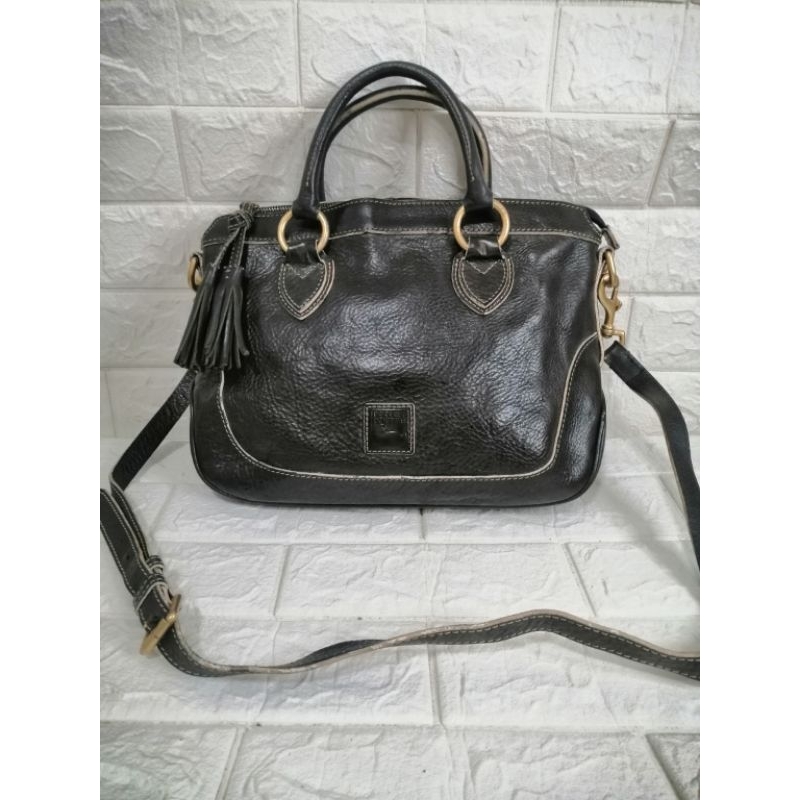 Dooney & Bourke Florentine Leather Short Handle with Sling Bag | Shopee ...