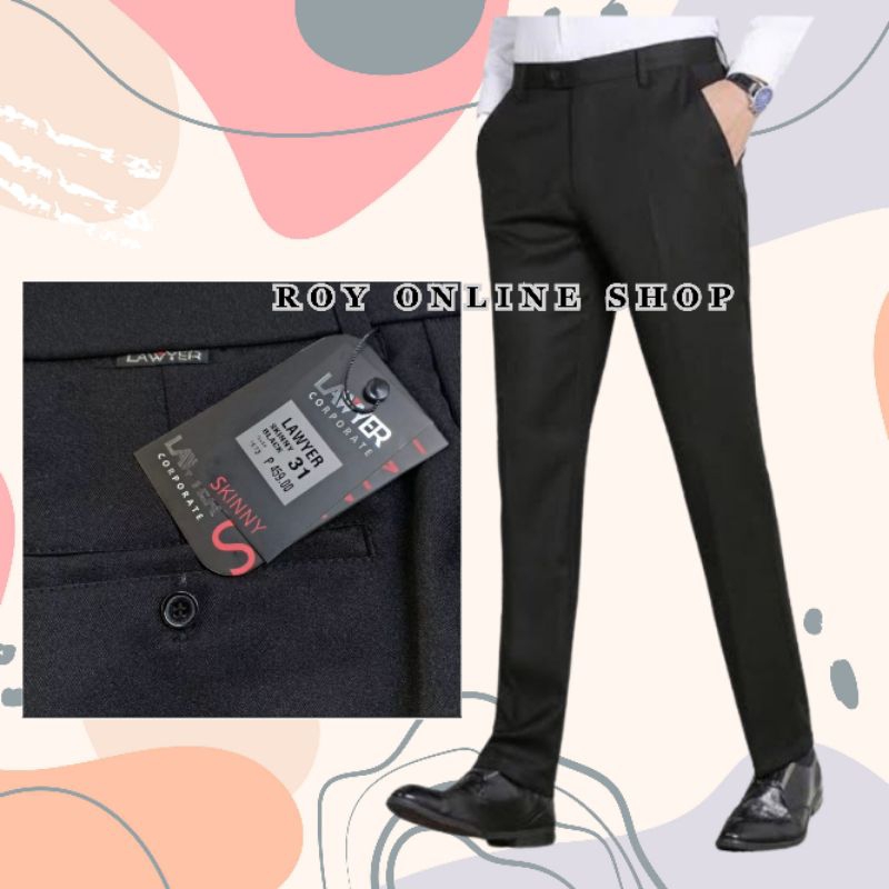 Lawyer Pants Slacks Black Skinny Type For Men We Recommend To Add 1