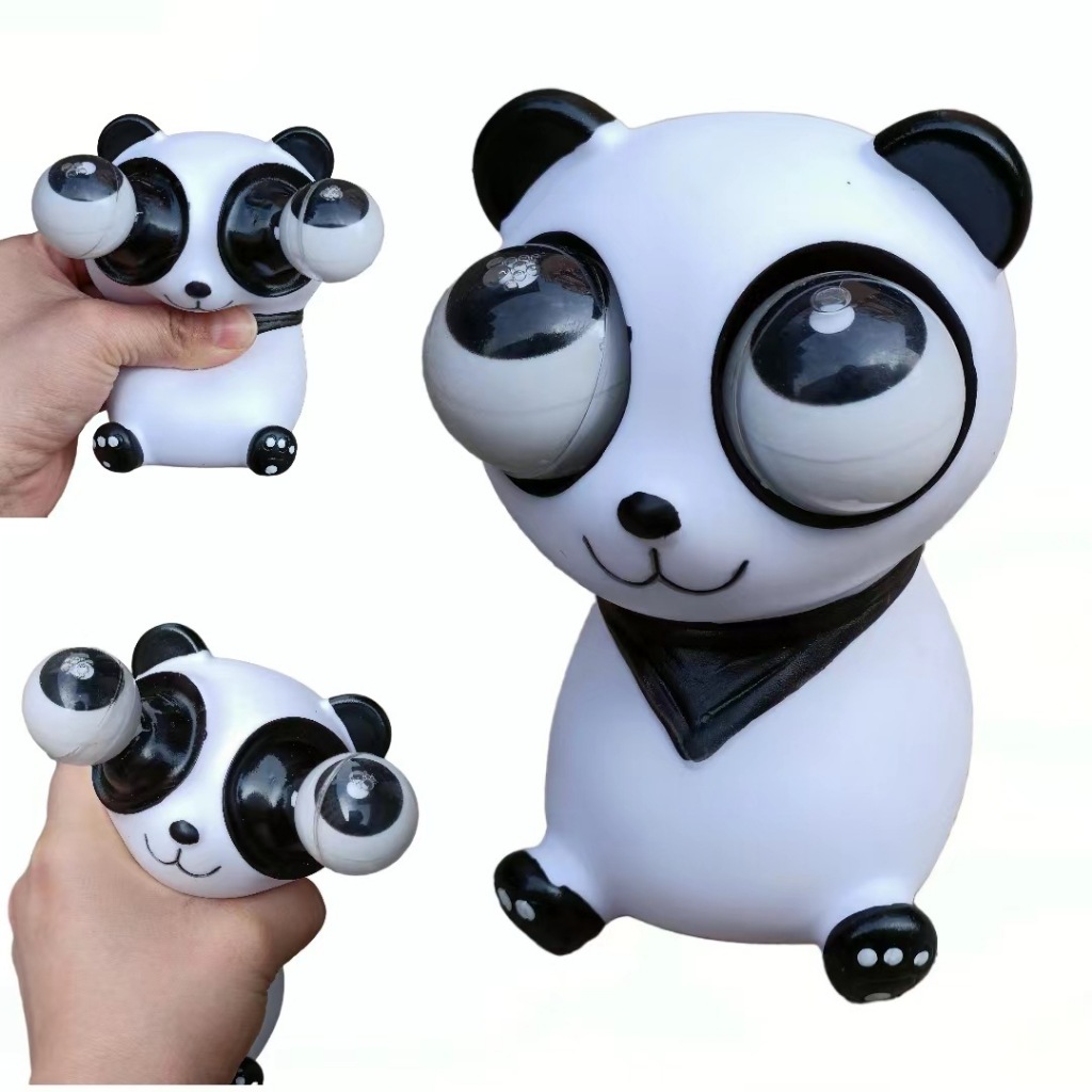 Eye Burst Panda Squishy Staring Decompression Toy Squeeze Dollstress ...