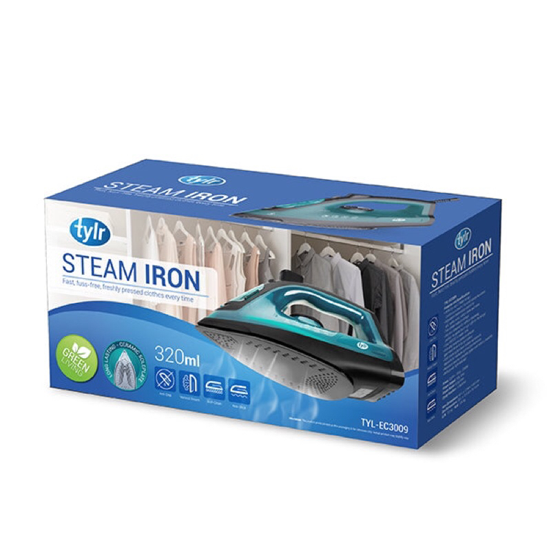 TYLR Steam Iron | Fast | Fuss-Free | Freshly Pressed Clothes every time ...