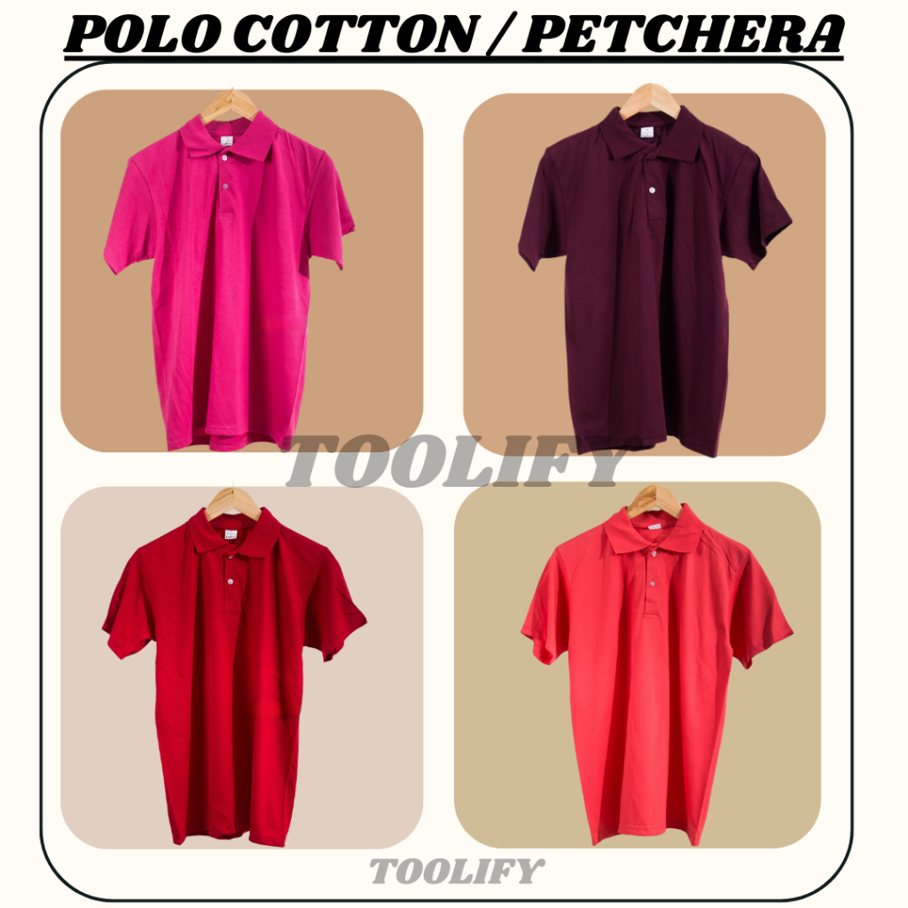 Polo Cotton Petchera | Magenta, Maroon,Red, Muroise | Softex, Southport ...