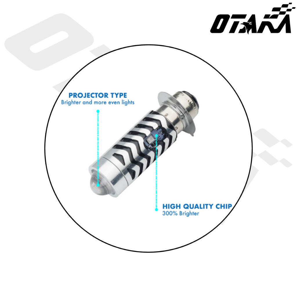 LED HEADLIGHT BULB FOR XRM/TMX/BAJAJ/STX/GD110 OTAKA JAPANS HIGH ...
